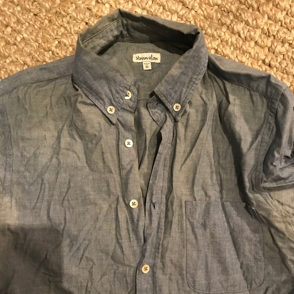 Steven Alan Button Down in Light Blue Oxford, XS